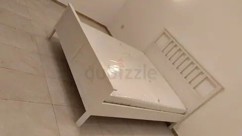 Ikea Hamnes king bed frame with mattress is available
