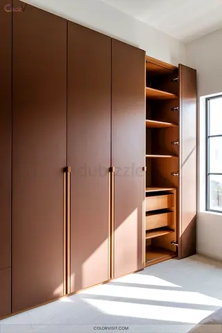 Stylish Modern Wardrobe with Shelves