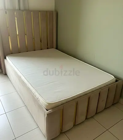 Stylish Bed Frame with Comfortable Mattress