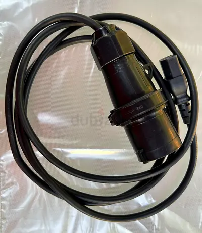 Used 2m Power Cable 3-Pin Industrial Plug (2P+E) to 10A IEC