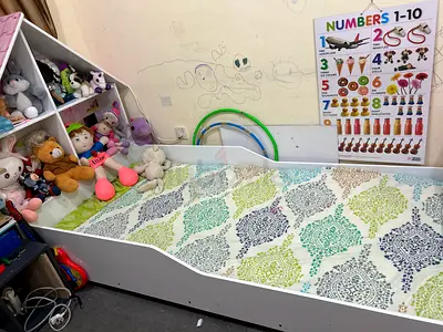 Cozy Childrens Bed with Mattress