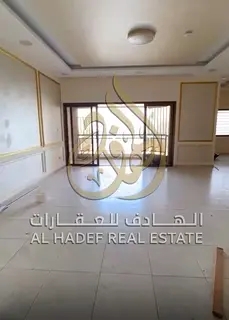 For annual rent - 3-room apartment and a lounge with a full sea view - Al-Majaz 3 A unique opportuni
