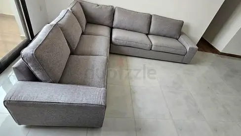 Ikea kivik corner light Grey sofa