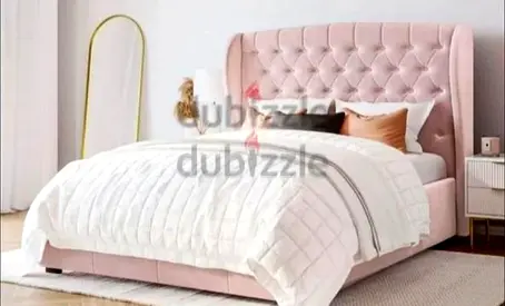Brend New high quality fabric luxury king size 180x200 Bed with spring mattress available