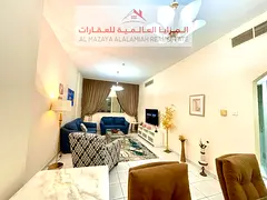 A fully furnished, super deluxe one-room apartment with a living room in Al Qasba - Sharjah, for mon