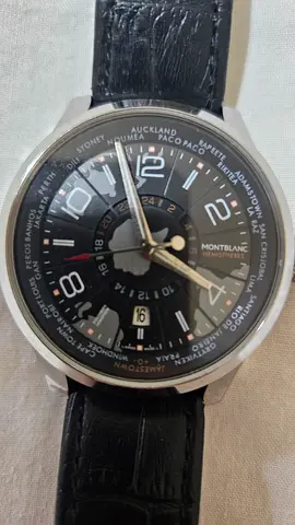 MONTBLANC Stylish Wrist Watch with Leather Strap