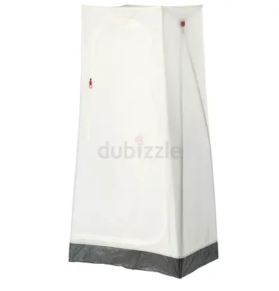 IKEA VUKU white portable fabric wardrobe. This wardrobe was inspired by tent design and developed in
