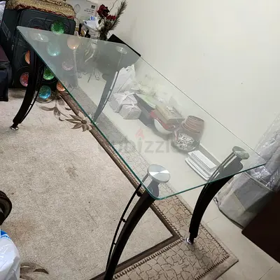 Glass Dining Table 6 Seater (No Chairs)