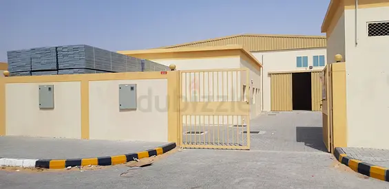 7500 sq feet with 73kva power on Main Garage street in New Sajaa/ Emirates Industrial City for Rent