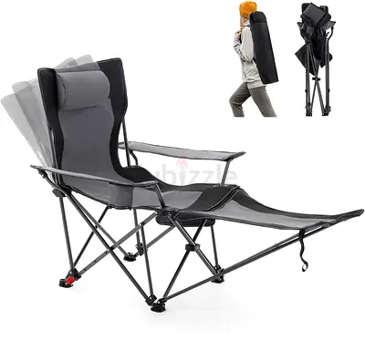 Comfortable Folding Reclining Camp Chair