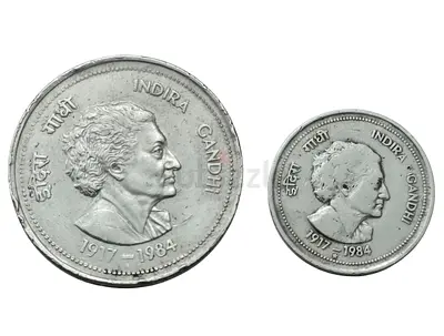 India 1984 Indira Gandhi Rare Coins Collection