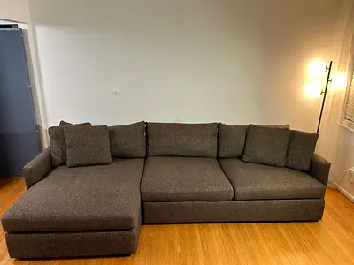 Cratebarrel lounge deep sofa