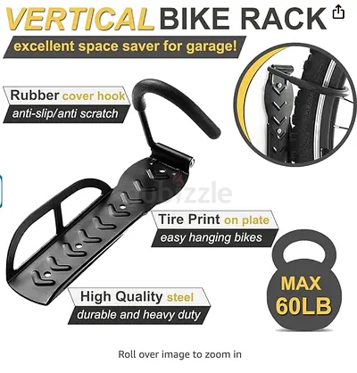 Bike Wall Mount, Vertical bicycle Storage System