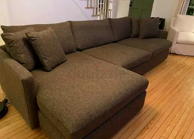 Lounge deep Cratebarrel L shape sofa