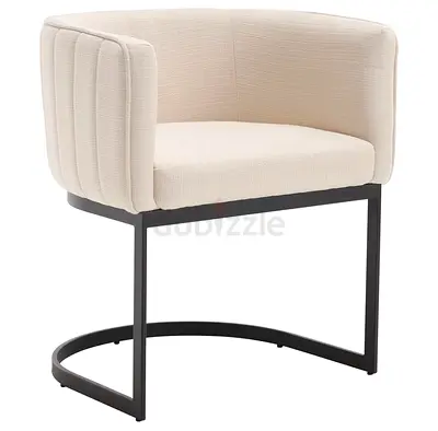 4 Elegant Beige Chairs Set