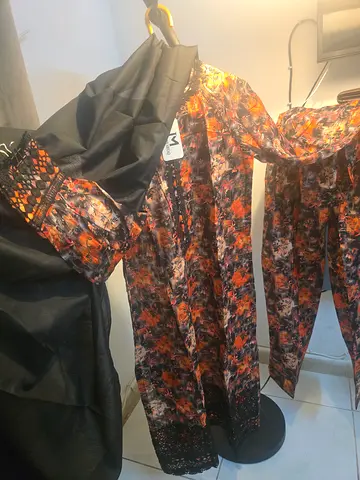 Elegant Floral Dress by Ishtiaq Mushtaq