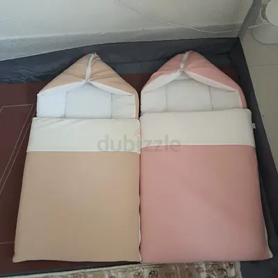 Cozy Nesting Baby Bedding Set - Pink and Beige