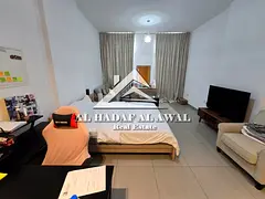 Premium studio apartment for monthly rent in Al Mamsha, Sharjah. Includes parking, gym, and free swi