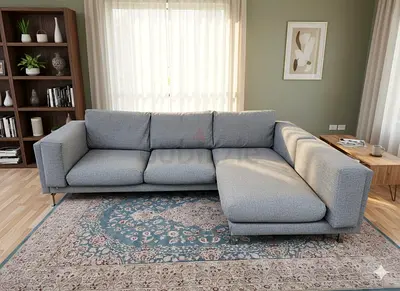 IKEA NOCKEBY L shape sofa with chaise longue