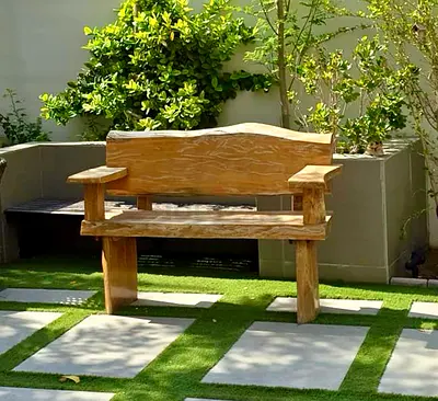 Solid wood marina sofa bench