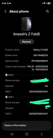 Samsung Galaxy Fold 5 256GB