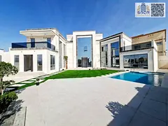 Luxury villa in Ajman, Al Yasmin area. Includes water, electricity, and central air conditioning. Fr