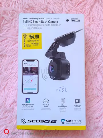 Nexar Full HD Smart Dash Camera - Suction-Cup Mount Included