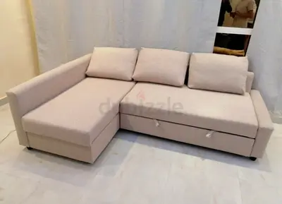 Ikea L Shape Sofa cum bed with big storage in L