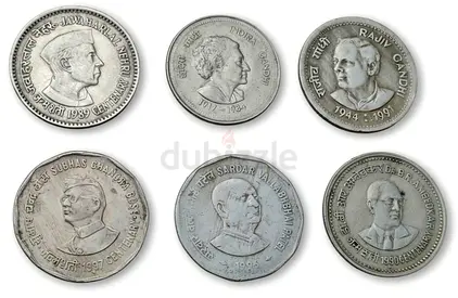 India Greatest Leaders Commemorative Coins Collection