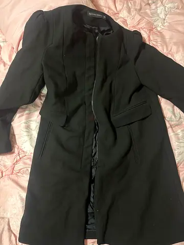 Zara long black coat/ blazer size M brand new