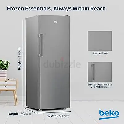 Beko 290L Upright Freezer