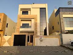 Luxury villa for sale in Al Yasmin - Ajman at an attractive price, VIP super deluxe finishing with e
