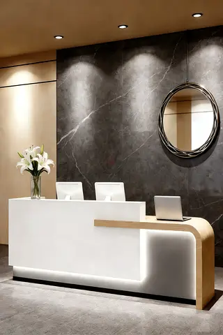 Luxury hotel reception