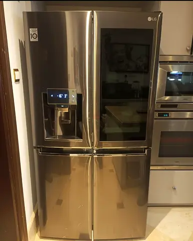 LG latest model knock-in-door insta view side by side refrigerator with water dispenser and ice make