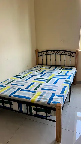 Double bed with mattress