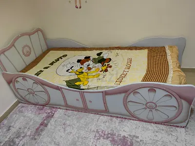 Cute Mickey Mouse Themed Baby Bed with mattress in very good condition
