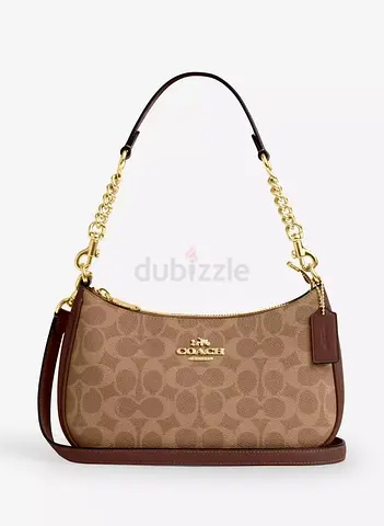 Coach Teri Womens Shoulder Bag In Signature Canvas, Womens Hand Bag, (CASH ON DELIVERY)