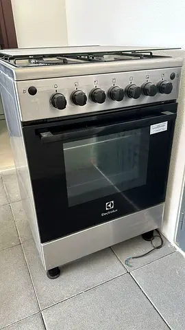 Electrolux 60x60cm Cooker Full Gas Cooking Range 4 Burners Automatic Ignition FREE DELIVERY+WARRANTY
