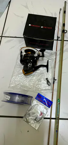 Fishing Sets solid Professional10 3.0 m Solid rod,7000 metal cup reel with line wt hook