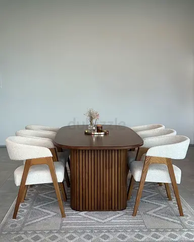 Luxury Dining Set | Elegant Wooden Furniture Abu Dhabi