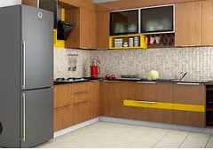 Room with partition working ladies