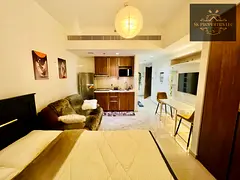 ✨ Fully Furnished Studio | Balcony | Pool &amp; Gym | Zohour 5, Uptown Al Zahia ✨