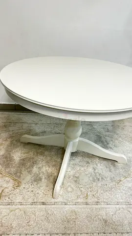 IKEA Rosentorp Extendable Round Dining Table - White (Abu Dhabi) used