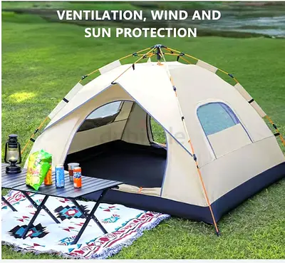 Camping tent and mat
