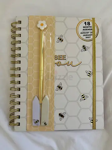 New Bee Agenda Planner with Pen
