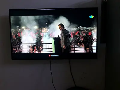 First One 43” Smart TV + Stand Holder – 2500+ Channels – AED 300  Description: First One 43inch