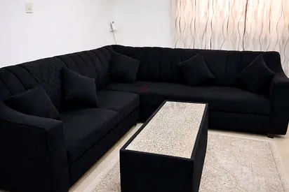 SOFA WITH CUSHIONS AND COFFEE TABLE !!URGENT SALE!!  ORTHOPEDIC CUSTOM MADE .