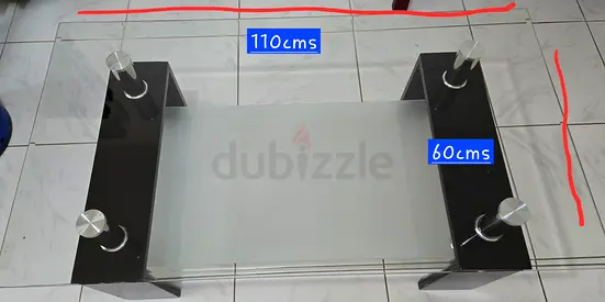 Stylish Tempered Glass Center Table