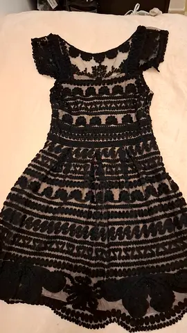 Elegant Black Lace Dress