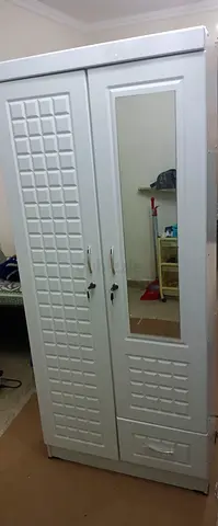White Wardrobe with Mirror for Sale